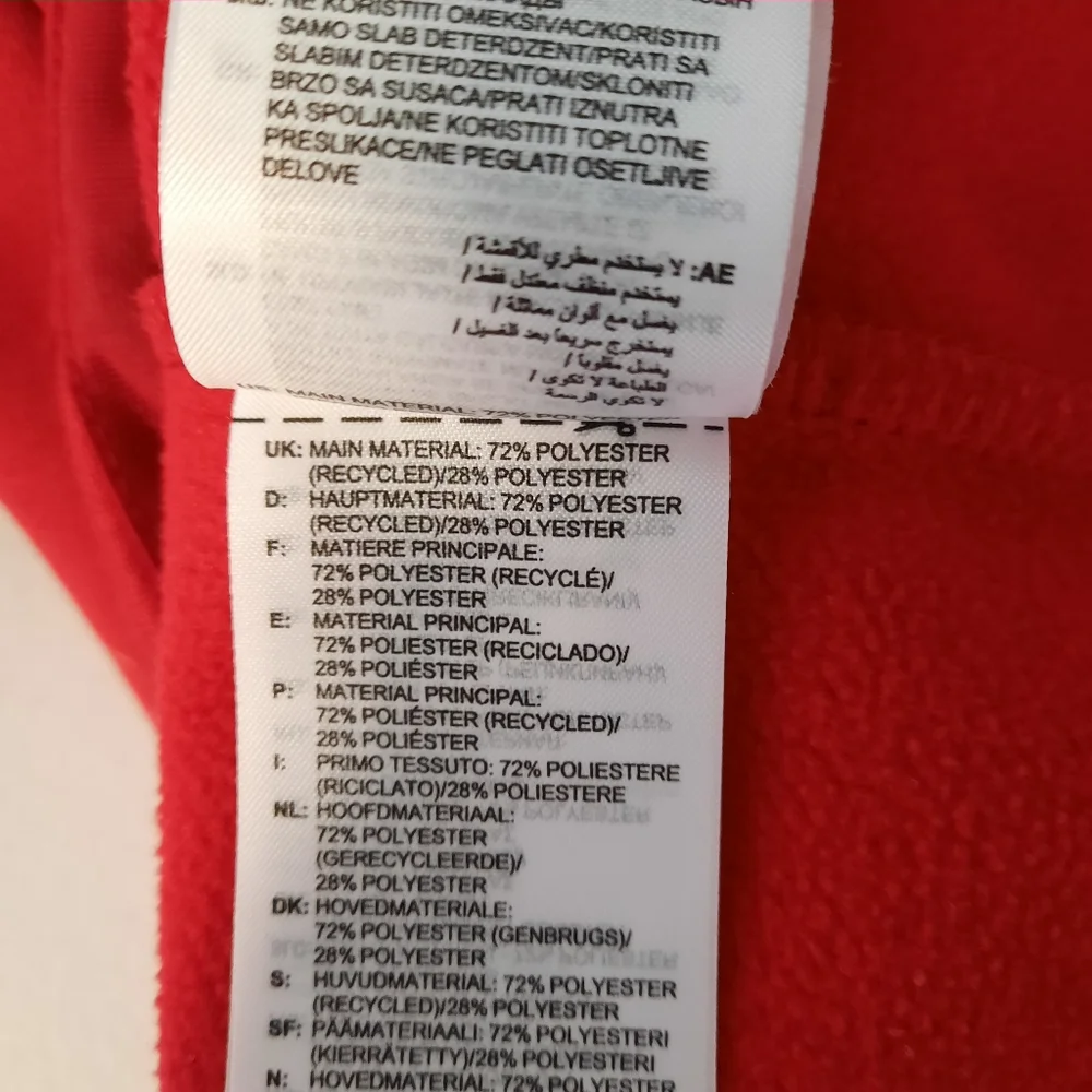Adidas Men's Red Hoodie size Small